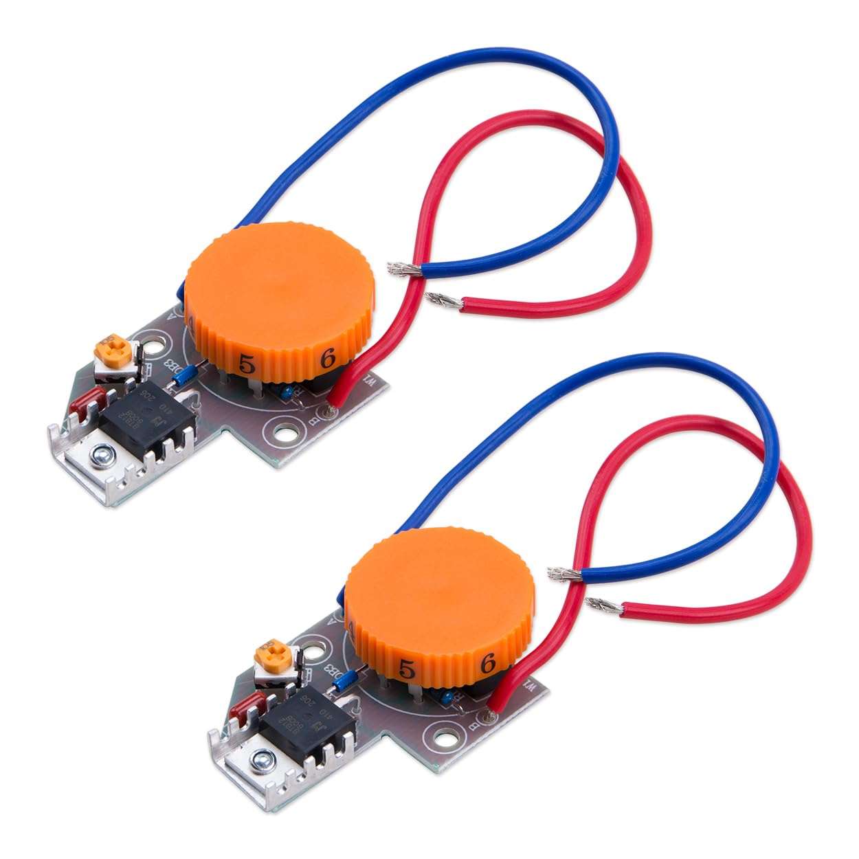 ZORZA 2Pcs High-Power Variable Speed Controller 6-Speed Regulation Switch for Angle Grinder Polishing Machine Woodworking Polishing Tasks 1