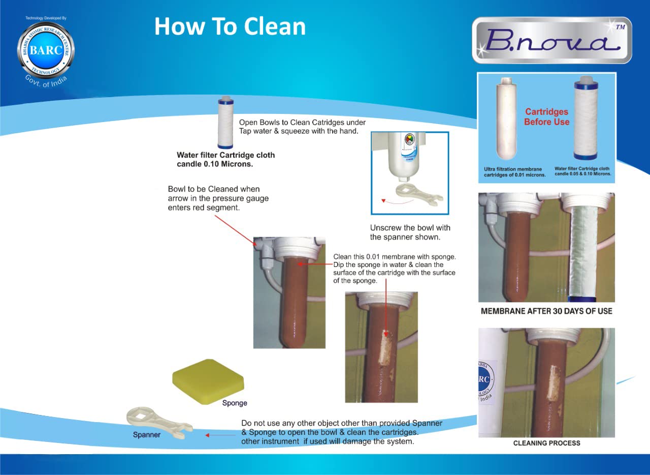 B.Nova Smart Nova UF Technology with Active Copper+Alkaline | 4 Stage Purification System with 8 liter storage | Non-Electric for home and office UF technology developed by BARC 3
