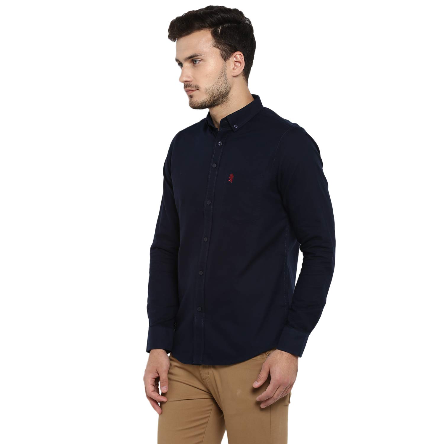 Red Tape Men's Solid Regular fit Casual Shirt (RSF9364A_Navy_S 2