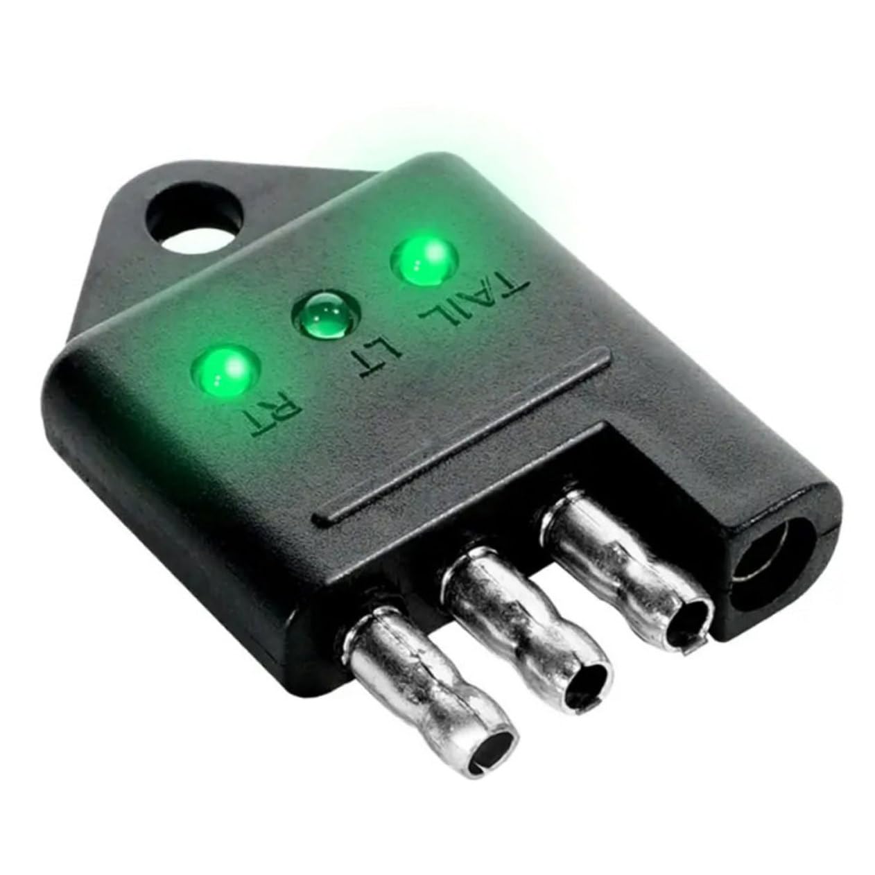 PENIKOKO Quick Connect Trailer Tester 4-pin Trailer Test Plug Camper Connector Tester Brake Light 6