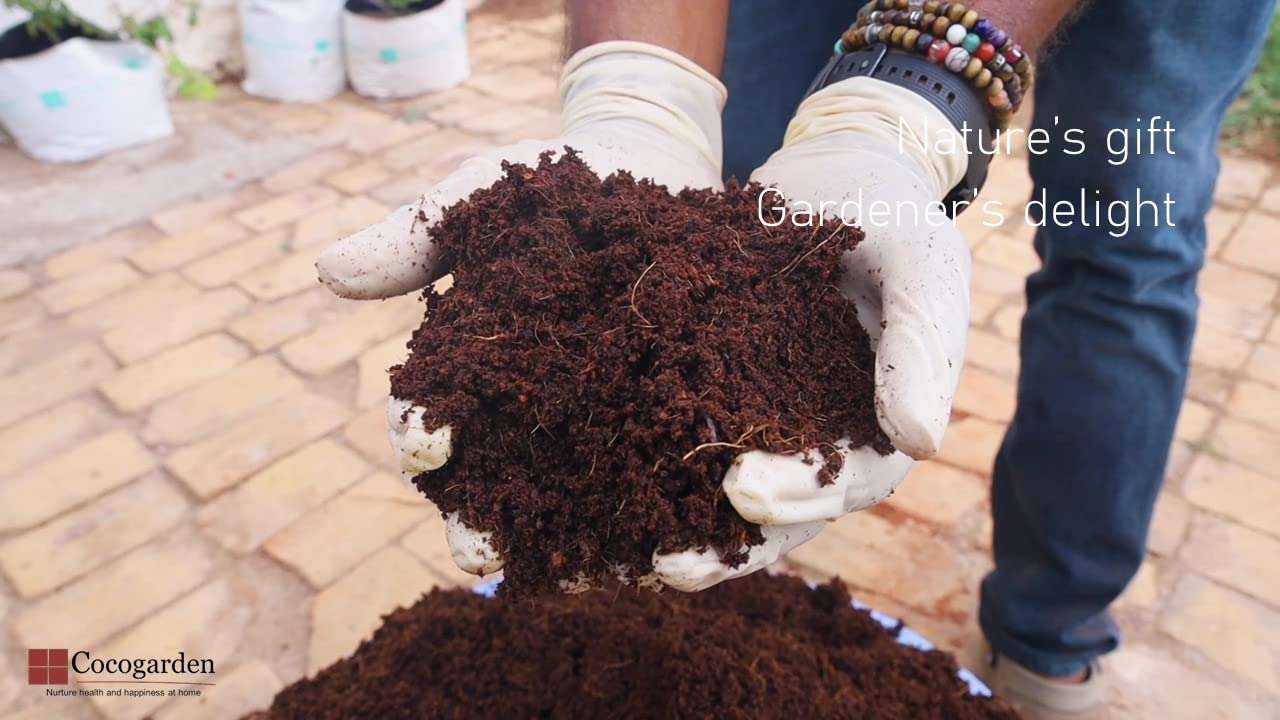 Cocogarden Cocopeat for Plants Block Coco Peat Powder (Expands to 100 Kg) - 4 Qty 5