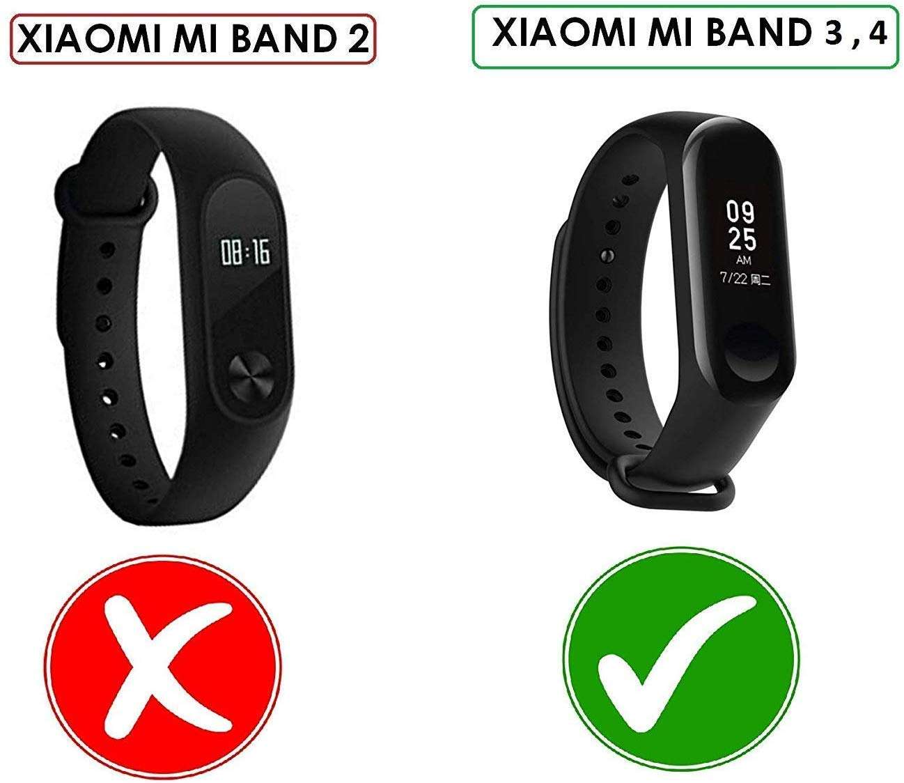BQeT TPU Silicon Air Dot Band Strap for Xiaomi Mi Band 4 / Mi Band 3(NOT FIT in MI 1/2 HRX) (Grey RED) 5