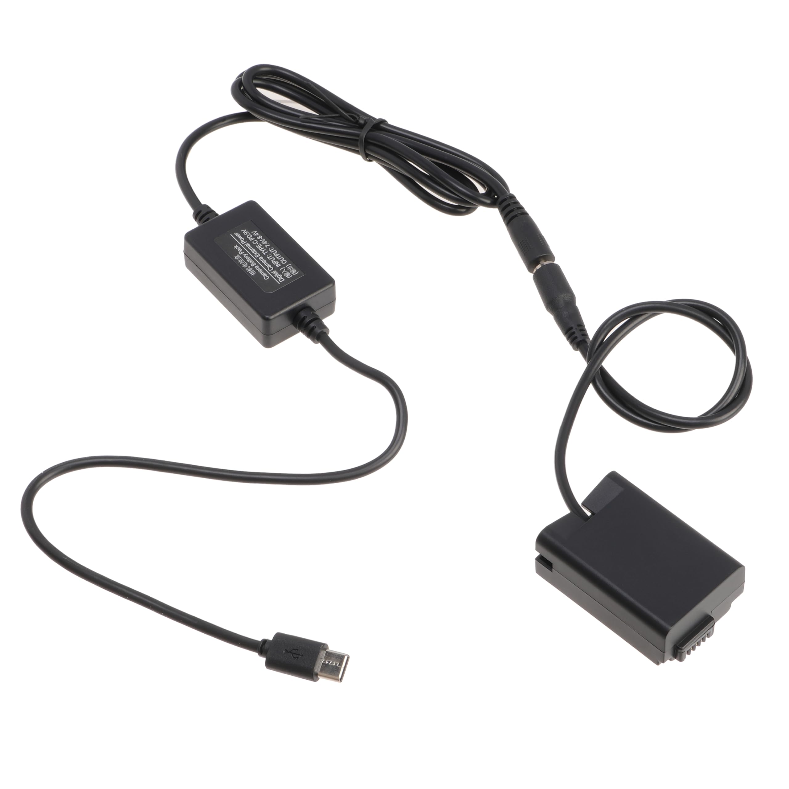 Hersmay PD 9V USB-C EN-EL25 Dummy Battery with Type-c USB C Adapter for Nikon Z30 Z50 Zfc Mirrorless Camera
