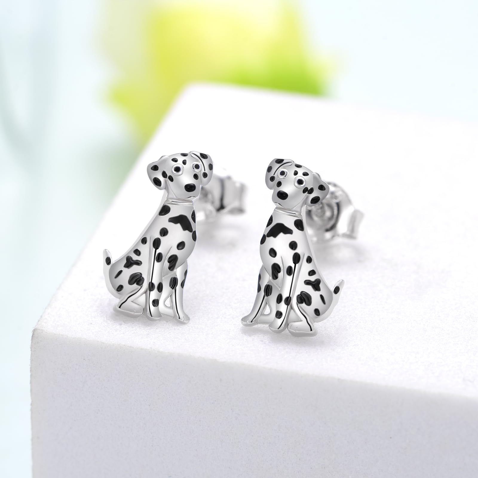 SVODEA Dalmatian Gifts 925 Sterling Silver Dalmatian Jewelry Cute Animal Dog Jewelry Gifts for Women Dog Lover 4