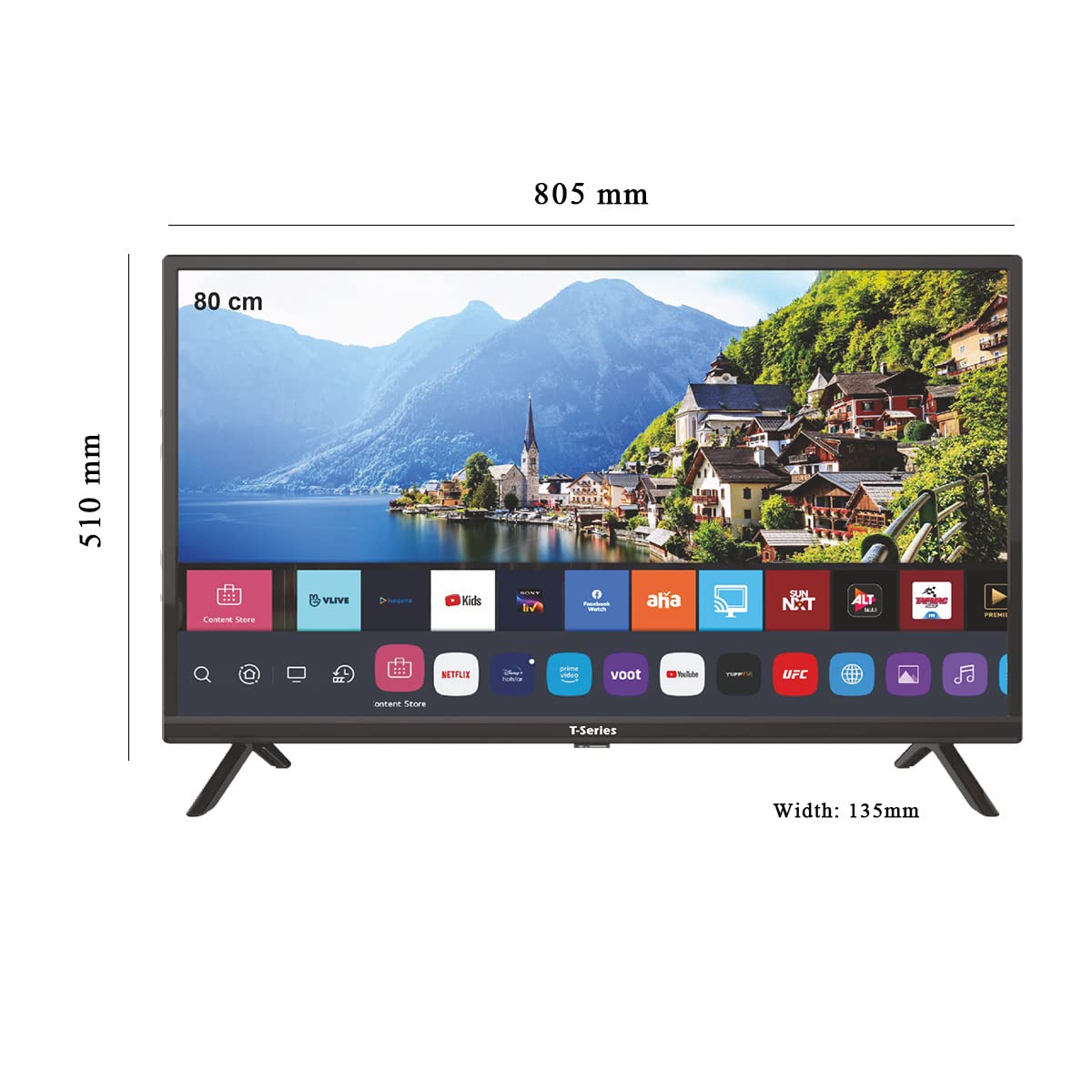 T-Series 80 cm (32 inch) HD Ready LED Smart Android TV (32TWO 300H) WebOS 4