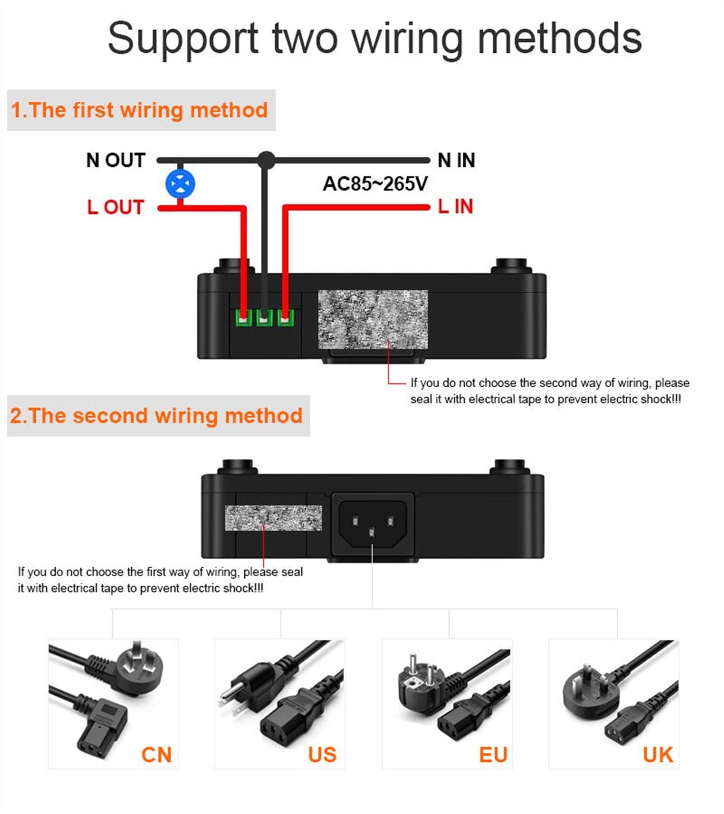 AC85~265V Electricity Measure Smart Control Programmable Digital Display Household Socket Creative Power Detector Monitor 5
