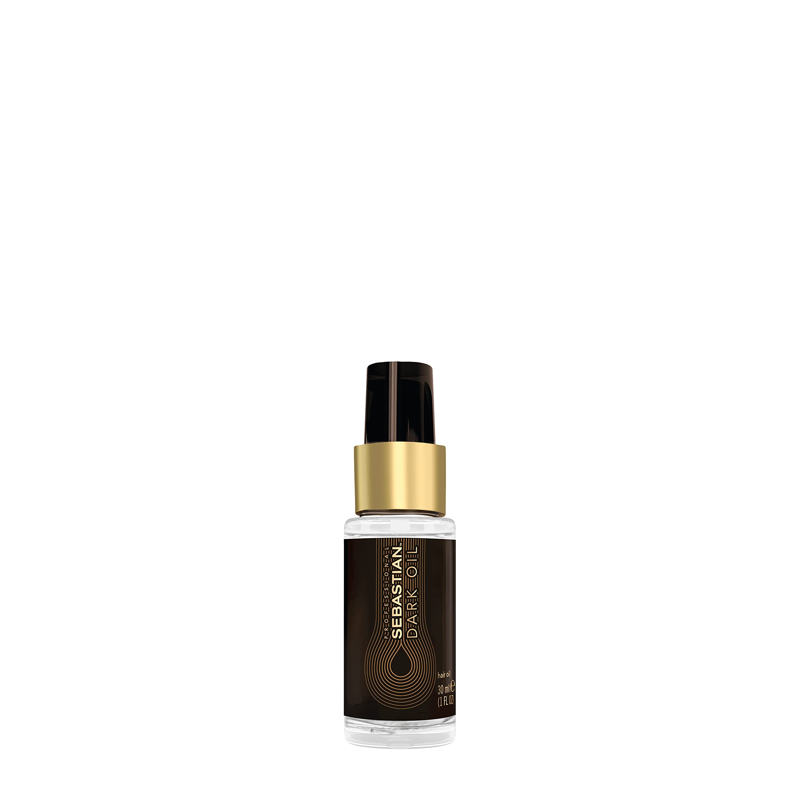Sebastian Professional Dark Oil Hair Styling Oil | 30 ml | Lightweight Hair Styling Treatment | Cedarwood, Sandalwood & Argan Oils | For Glossy Hair Shine
