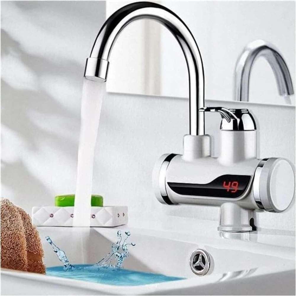 Instant Electric Water Heater Faucet – Tankless Hot Water Heater for Kitchen & Bathroom, Energy-Efficient with Adjustable Temperature Control 1
