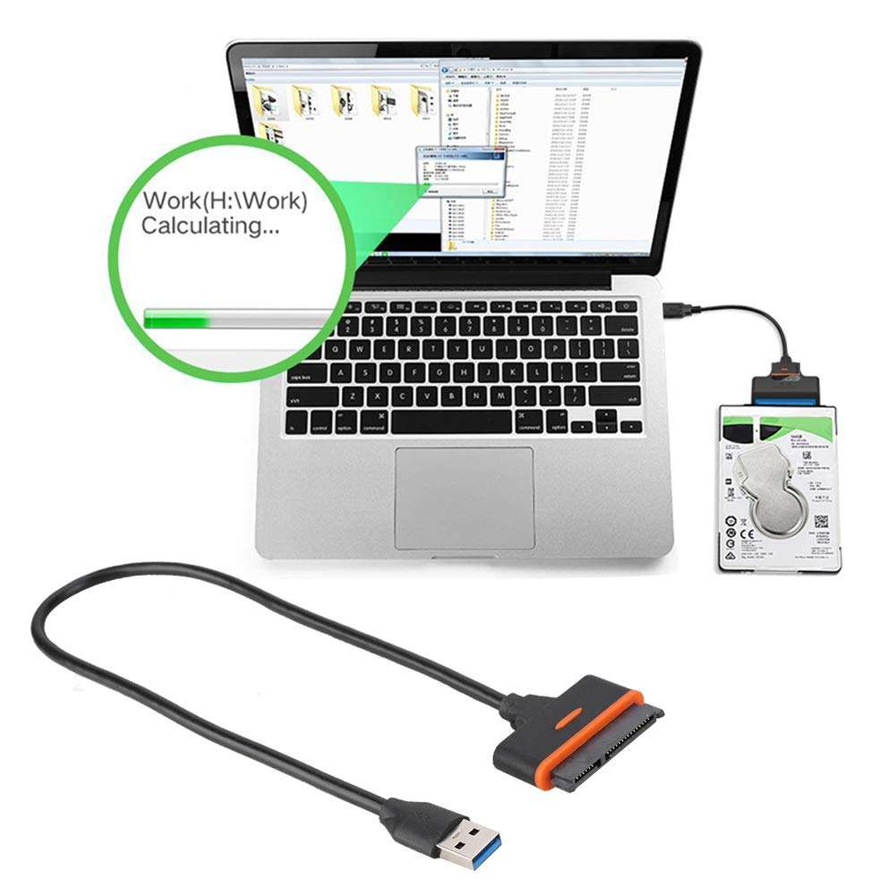 USB 3.0 to Adapter Cable for 2.5" SSD/HDD Drives USB3.0 to SATA3.0 External Converter Cable 4