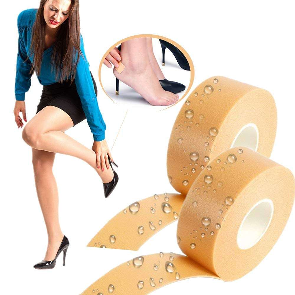 Sajag Waterproof Rolls Foot Care Sticker Heel Grip Tape Hand Foot Care Protector Anti Slip Feet Pad Heel Insole Cushion Shoe Insert for Skin Tape (Pack of 1) 5
