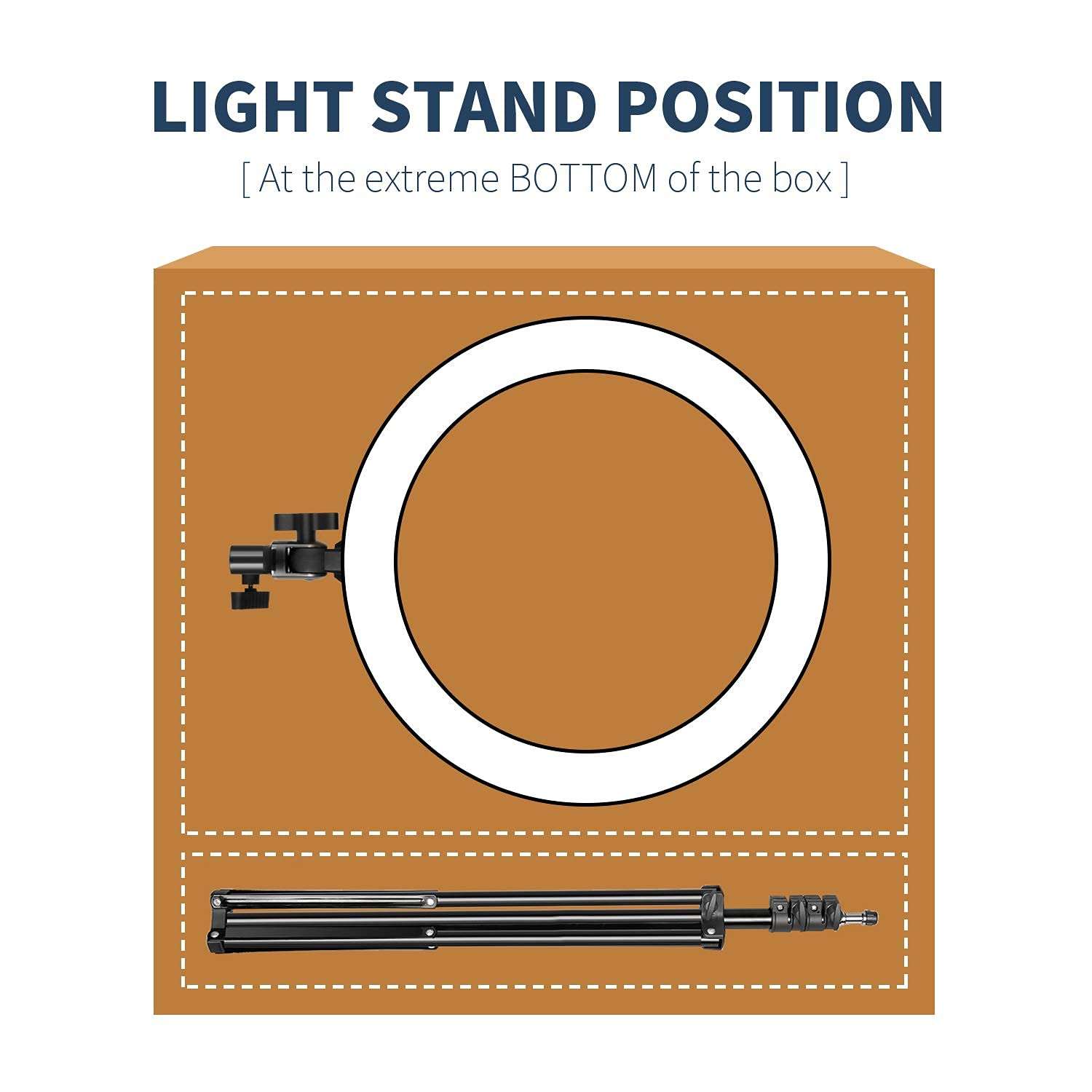 Neewer 20 inch LED Ring Light Kit for Makeup YouTube Video Blogger Salon - with Battery or DC Power Option, Battery, Charger, AC Adapter, Phone Clamp, Stand and Metal Phone Tripod Mount Included 4