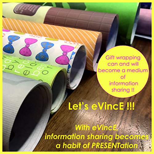 eVincE set of 12 large Gift Paper Bags | Graphical Human faces and facts children adults | office gifts birthday Anniversary Business gifting Diwali Christmas |matt finish | 11" x 13" x 4" size 4