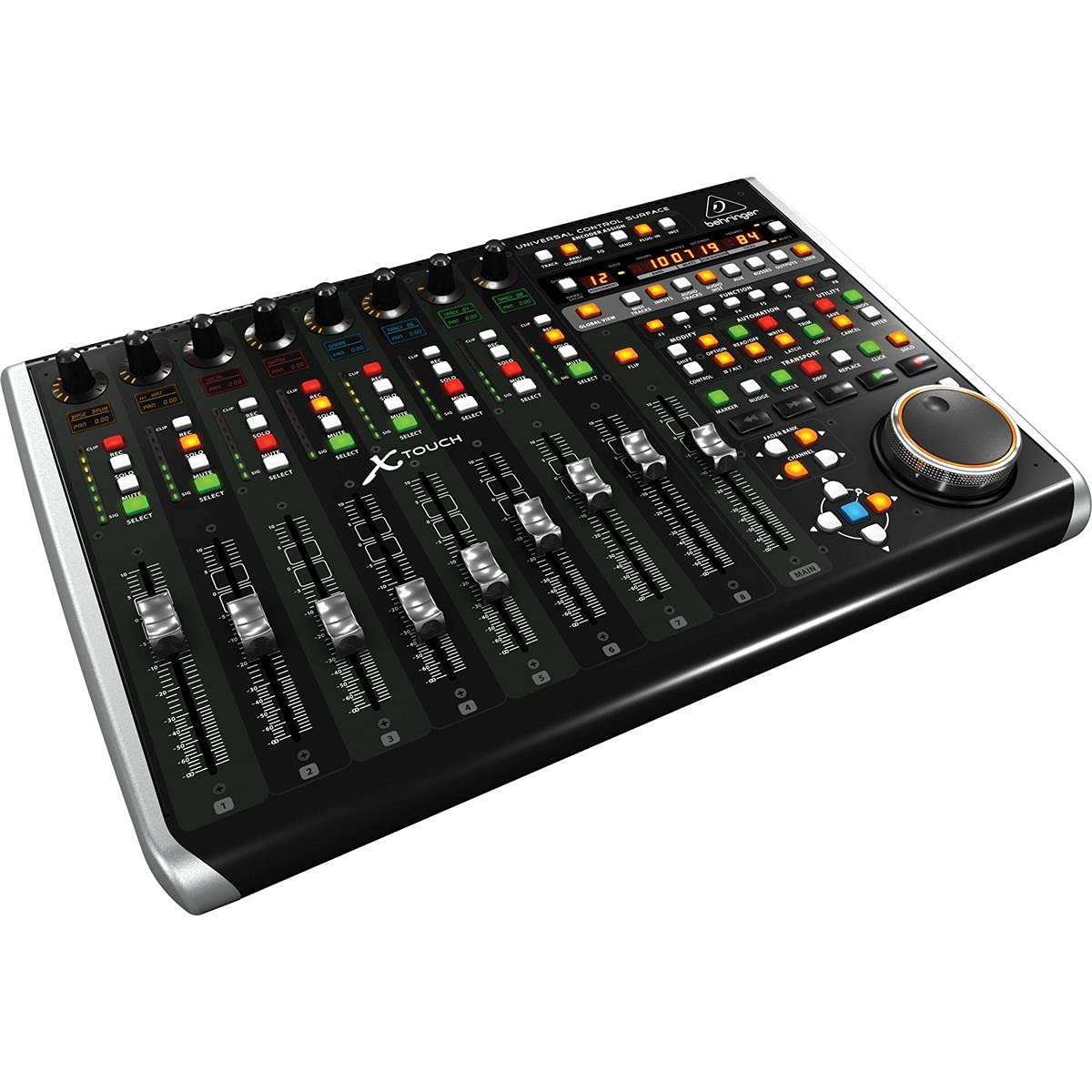 Behringer X-TOUCH Universal Control Surface with 9 Touch-Sensitive Motor Faders, LCD Scribble Strips and Ethernet/USB/MIDI Interface 1