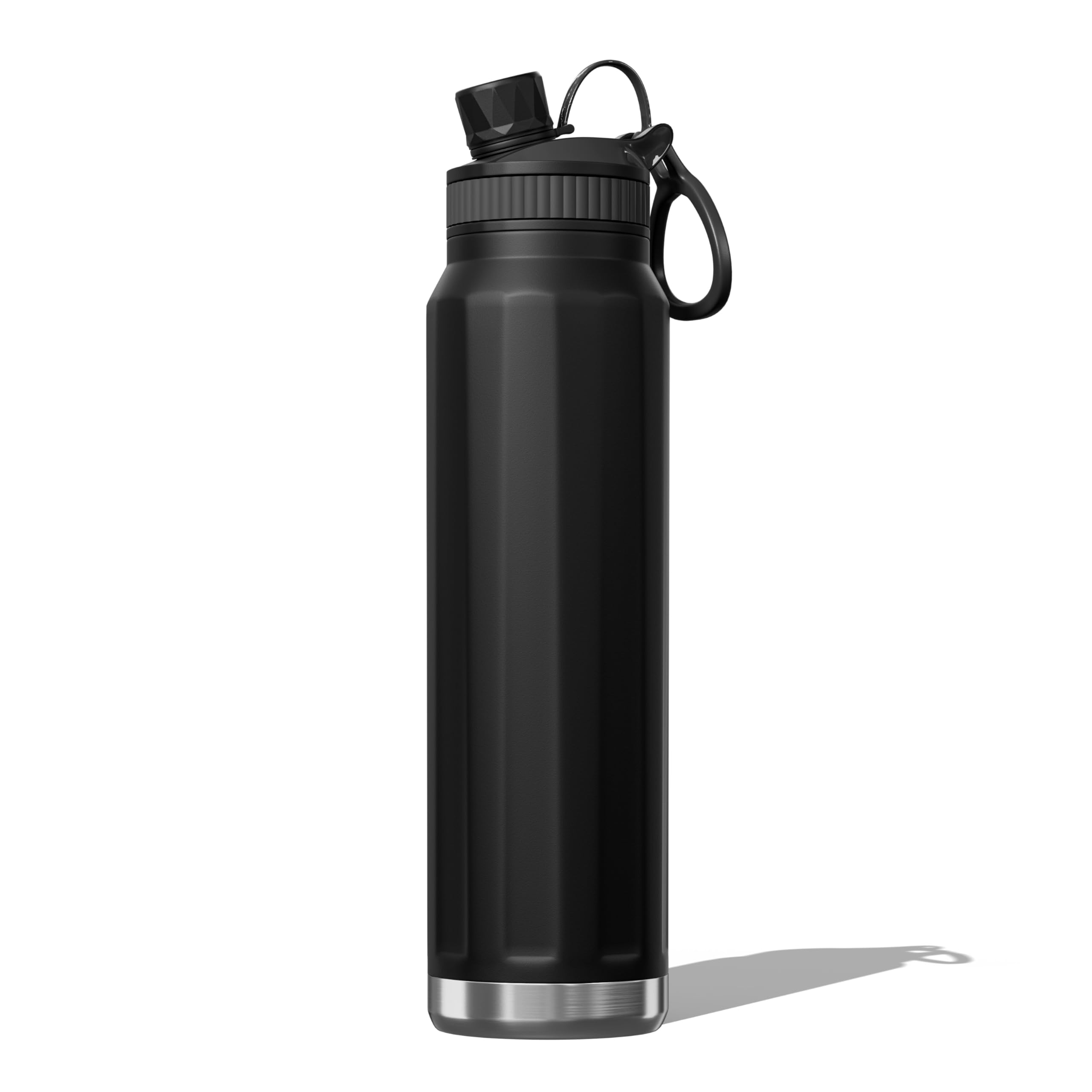 Proarea 27oz Tumbler with Handle and Straw Lid Insulated Stainless Steel Water Bottle with Straw for Sports and Travel, Sports Water Cup Flask for Men, Women & Kids (Black) 1