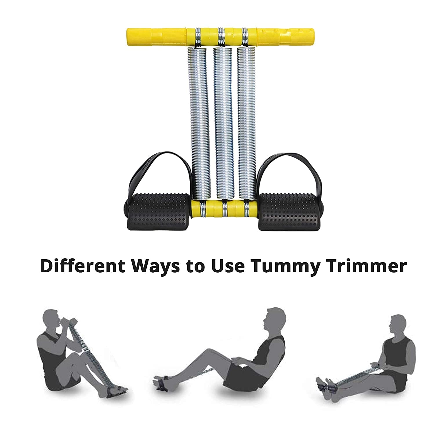 FORMONIX Triple Spring Tummy Trimmer for Men & Women Abs Exerciser Body Toner Fat Buster Home Gym Home Exercise Workout Equipment for Abdominal and Leg Exerciser Multicolour 5