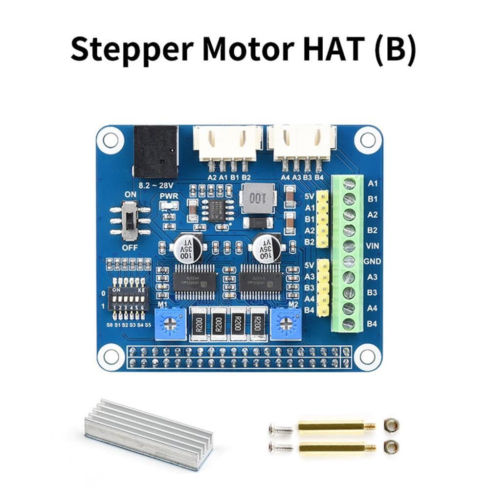 CHICHIYANG 8.2V~28V Stepper Motor Driver Board Module for Raspberry Pi Zero W WH 3 A B Plus 4 4B 4GB Expansion Board Replacement 4