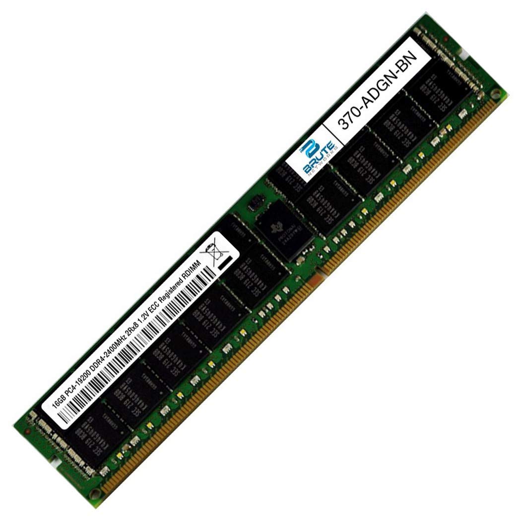 Brute Networks 370-ADGN-BN - 16GB DDR4-2400MHz 2Rx8 ECC Registered RDIMM (Compatible with OEM PN# 370-ADGN) 2