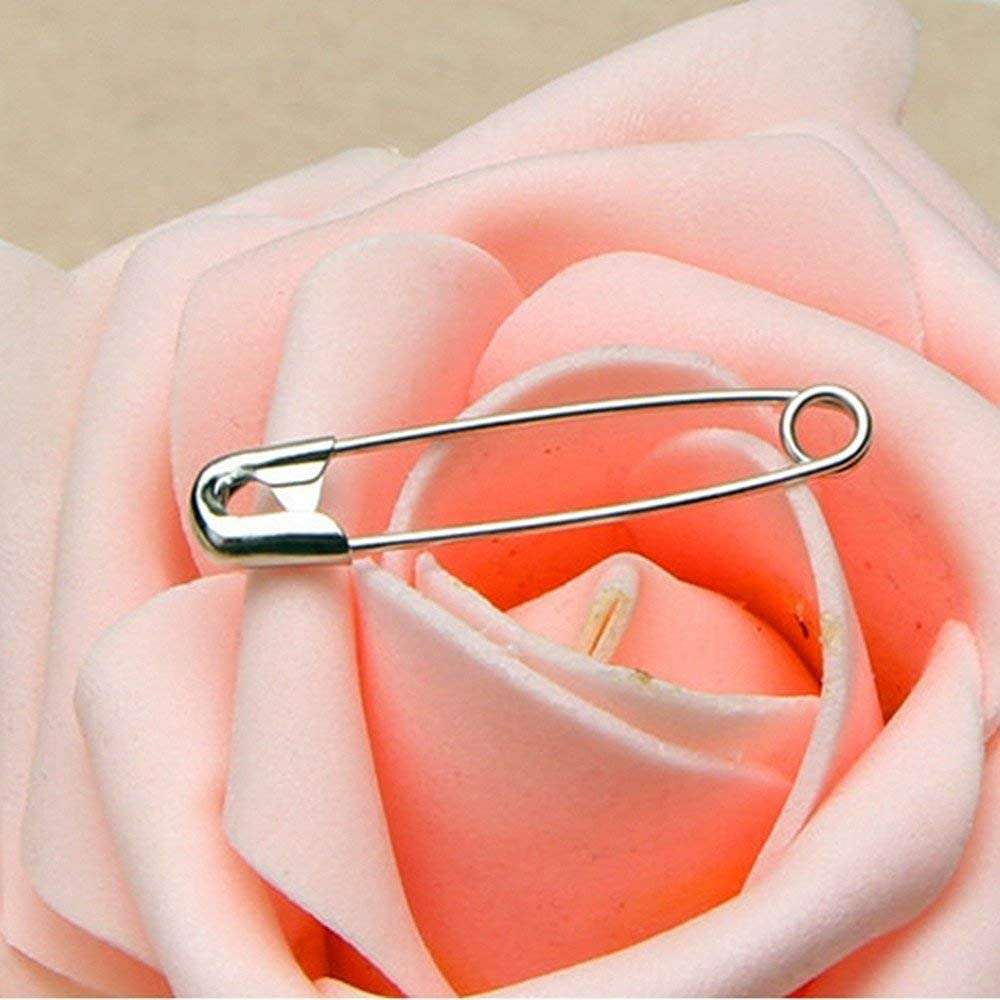 DIY Crafts CT-DIY-HI-32122 Extra Large 2" Safety Pins - Heavy Duty, Industrial Strength, Nickel Plated, Rust-Resistant Nickel Plated Steel 4