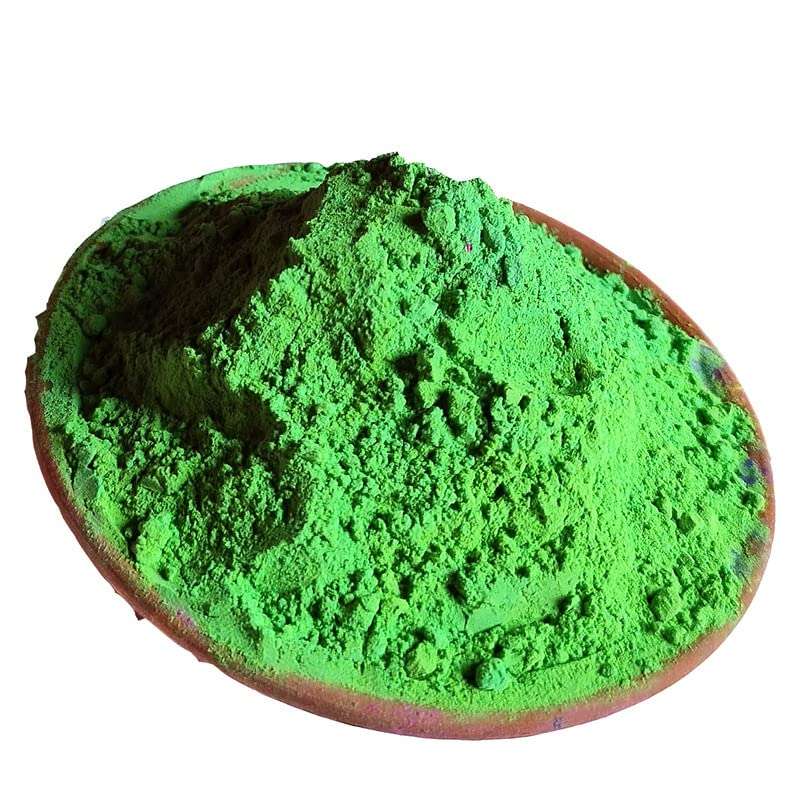 Shubh Herbal Holi Gulal Non-Toxic Perfumed Gulal, Skin Friendly, Natural Fragrance Handmade Holi Gulal Green Colour Pack of 1 (1 kg) Holi Special Eco Friendly Colour 5