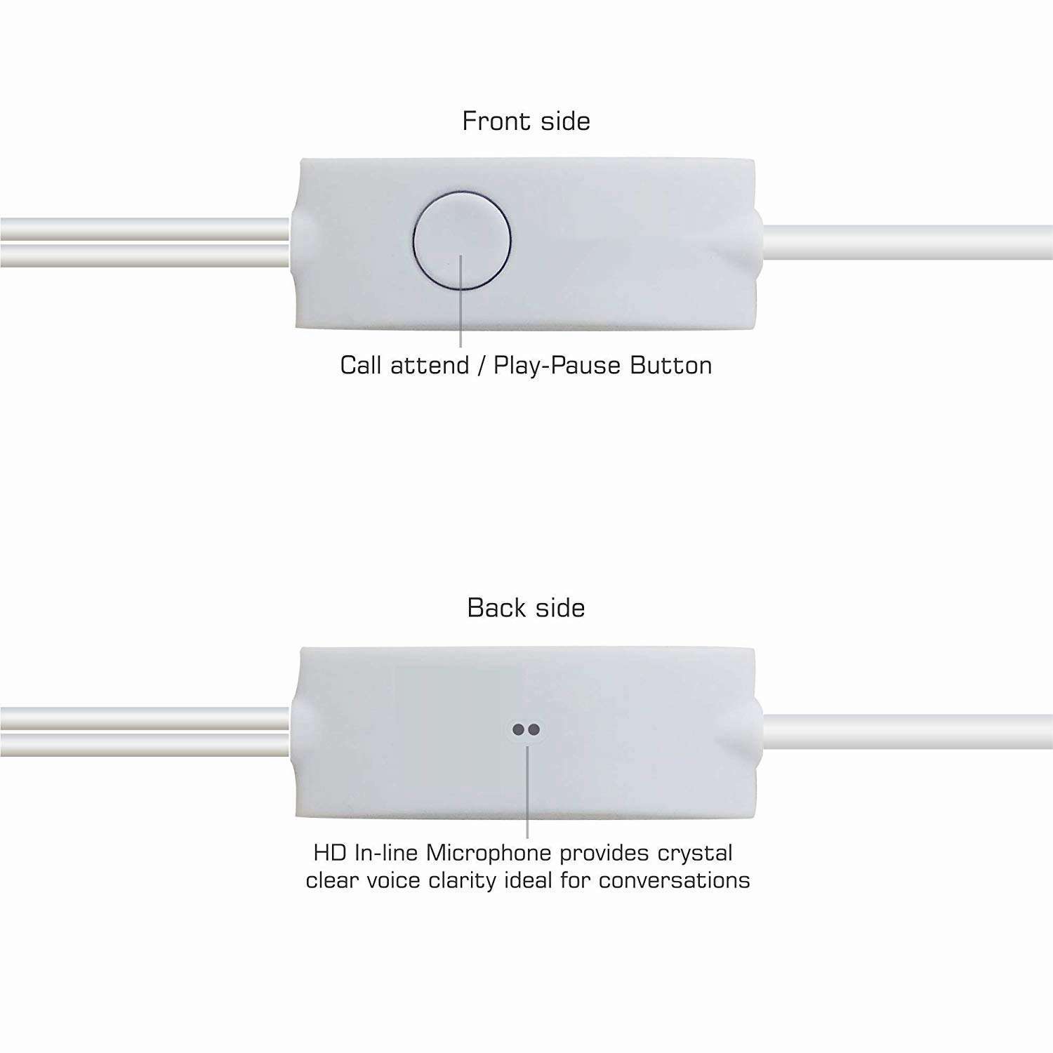 A2ZSHOP Wired in Ear Earphones with Mic for Nokia N900 Wired in Ear Earphones with Heavy Bass, Integrated Controls and Mic in Ear Gaming Wired Earphones with Mic -YS,A1H4 6