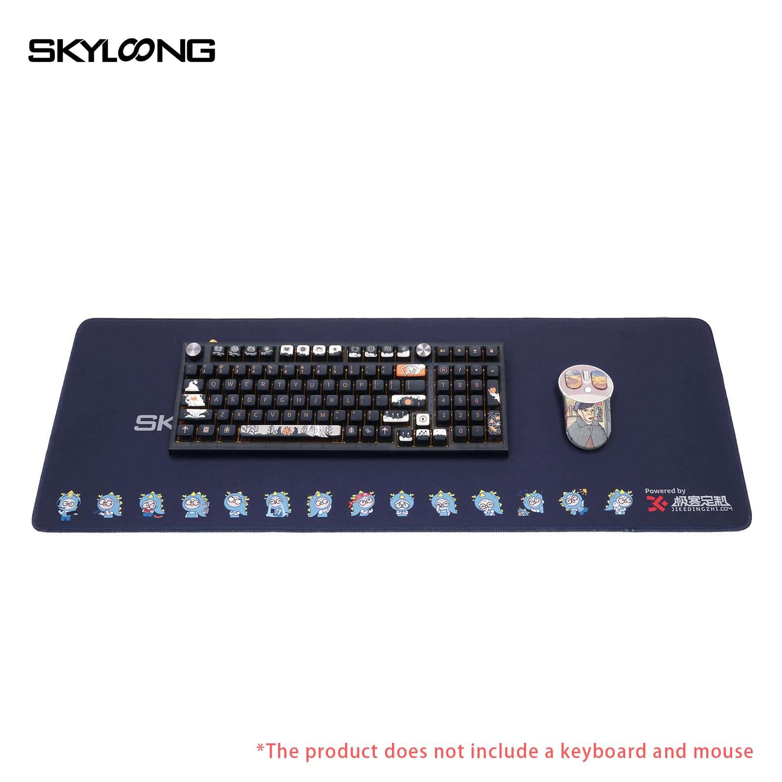 SKYLOONG Large Keyboard Pad - Table Mat with Anti-Slip Rubber Base, Easy Gliding, Spill-Resistant Surface, Durable Materials, Ultra-Thin Mouse Pad 3