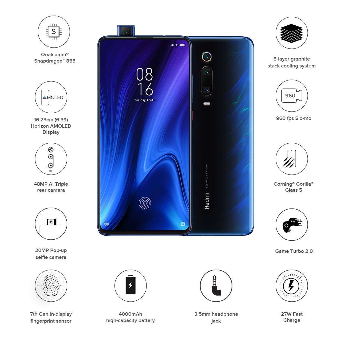 Redmi K20 Pro (Glacier Blue, 6GB RAM, 128GB Storage) 5