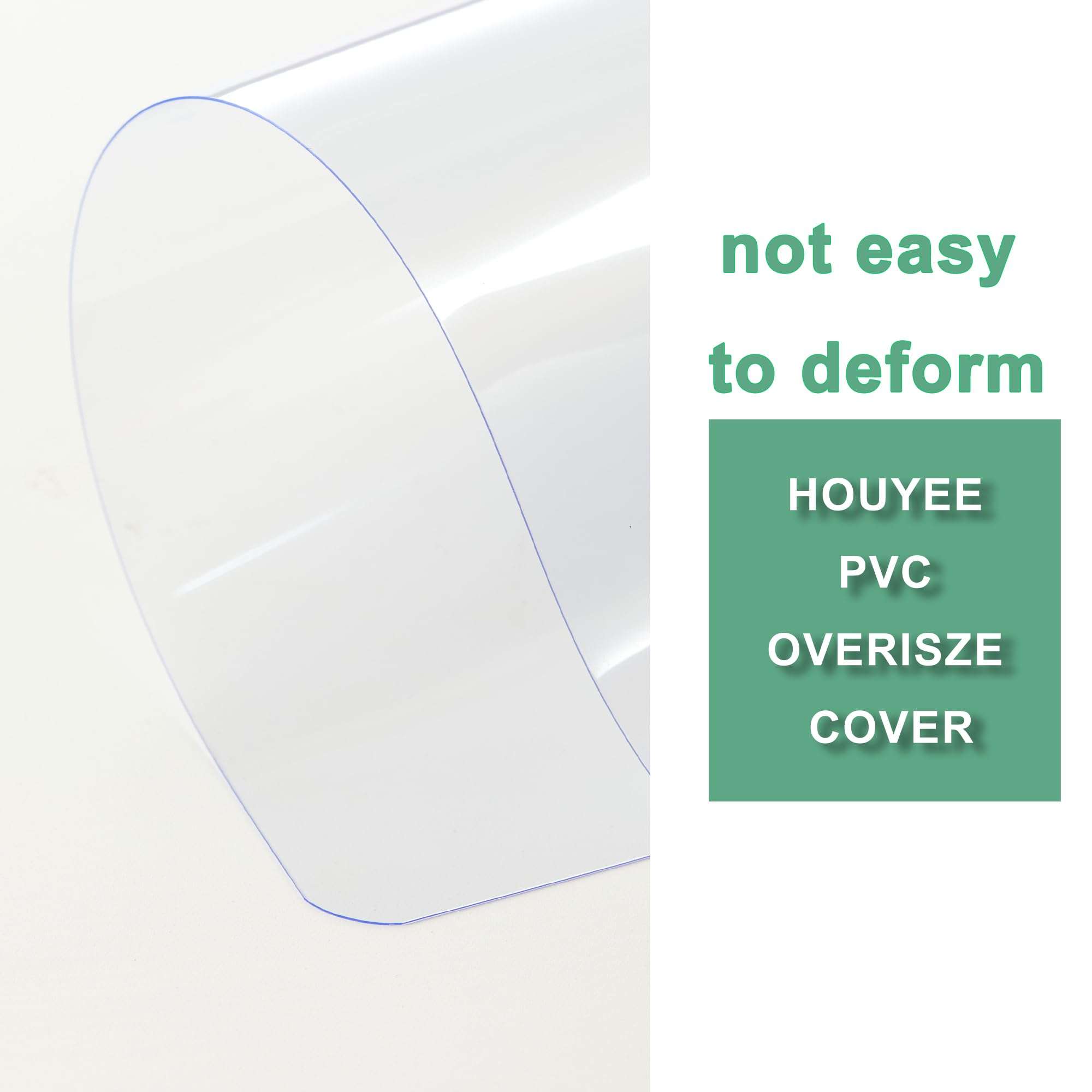 HOUYEE 100 Pack Clear Binding Presentation Covers, PVC Clear Covers for Binding,10 Mil, 8-3/4 x 11-1/4 Inches, for School Projects, Business Presentations, Personal Supplies, Oversize 5