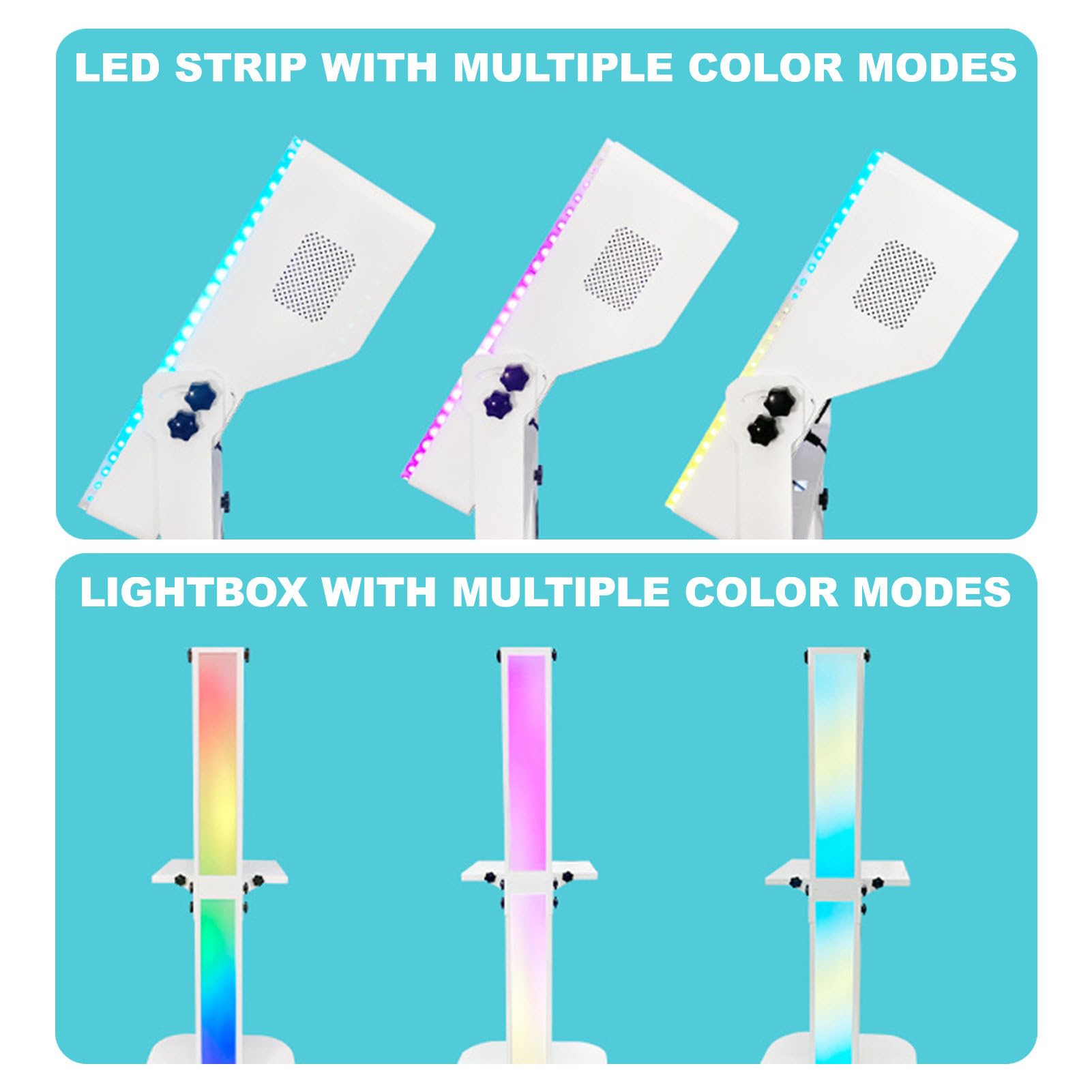 Event Photobooth Machine,Portable Camera Mirror Photo Booth with 15.6 Inch Touch Screen&Ring Light&Flight Case,DSLR Camera Booth for Wedding Parties Live Streaming Christmas,Black 6