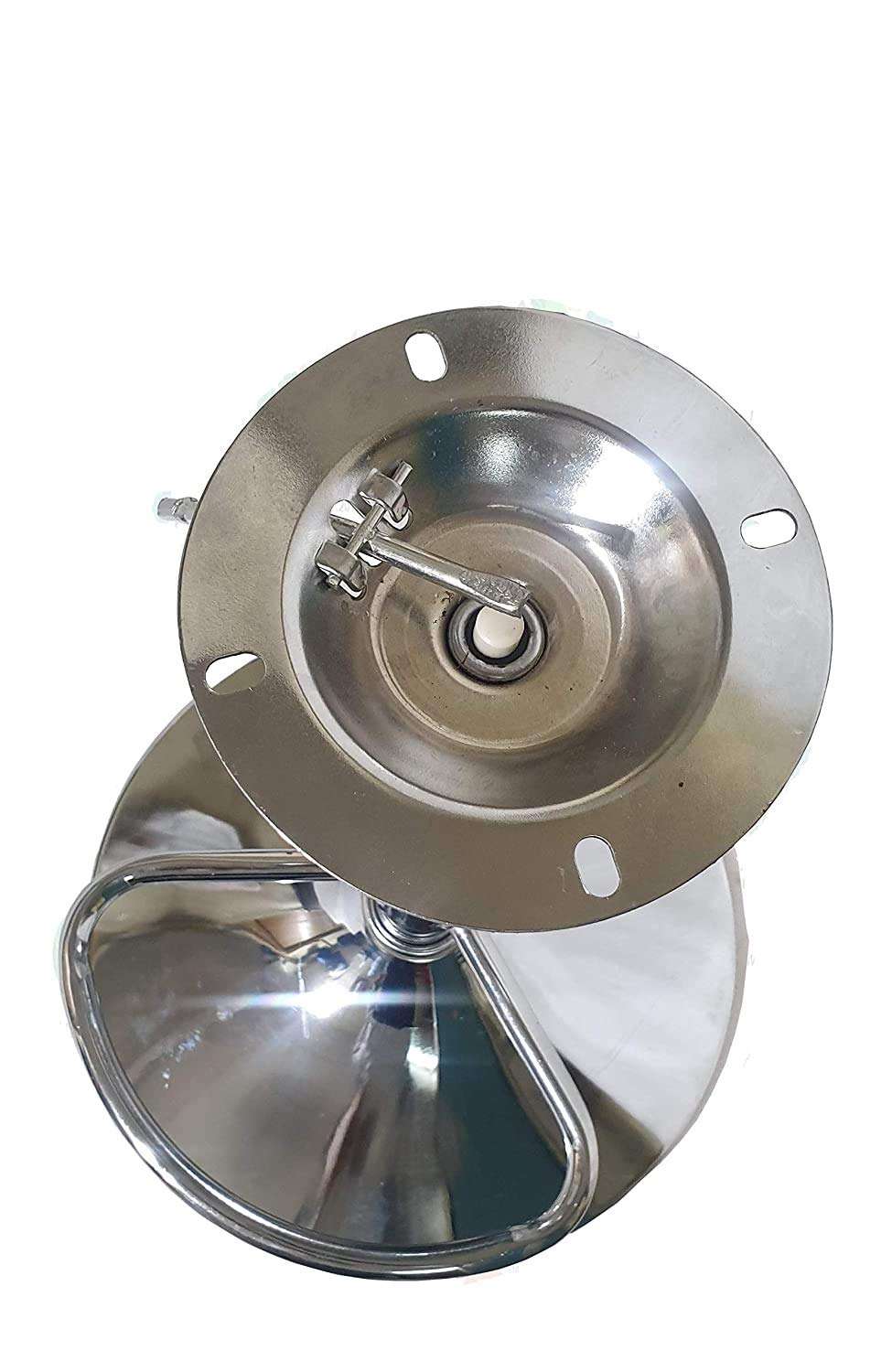 YANA Metal Bar Stool Accessories Parts Leg Round Chrome Iron Bar Stool Base with Fitting Set-1 2