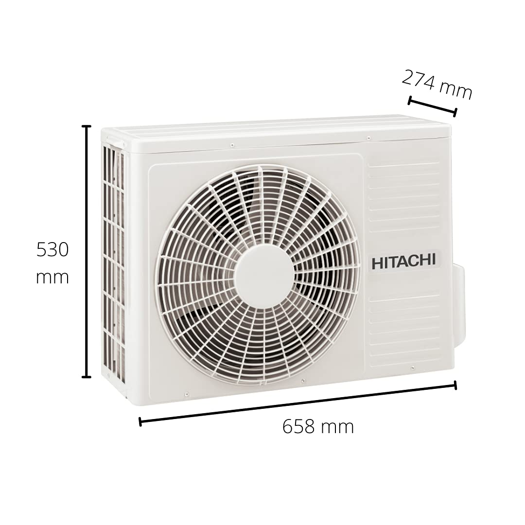 Hitachi 1 Ton 3 Star Inverter Split AC (Copper, Dust Filter, 2021 Model, RAFS312HEEA, White) 6