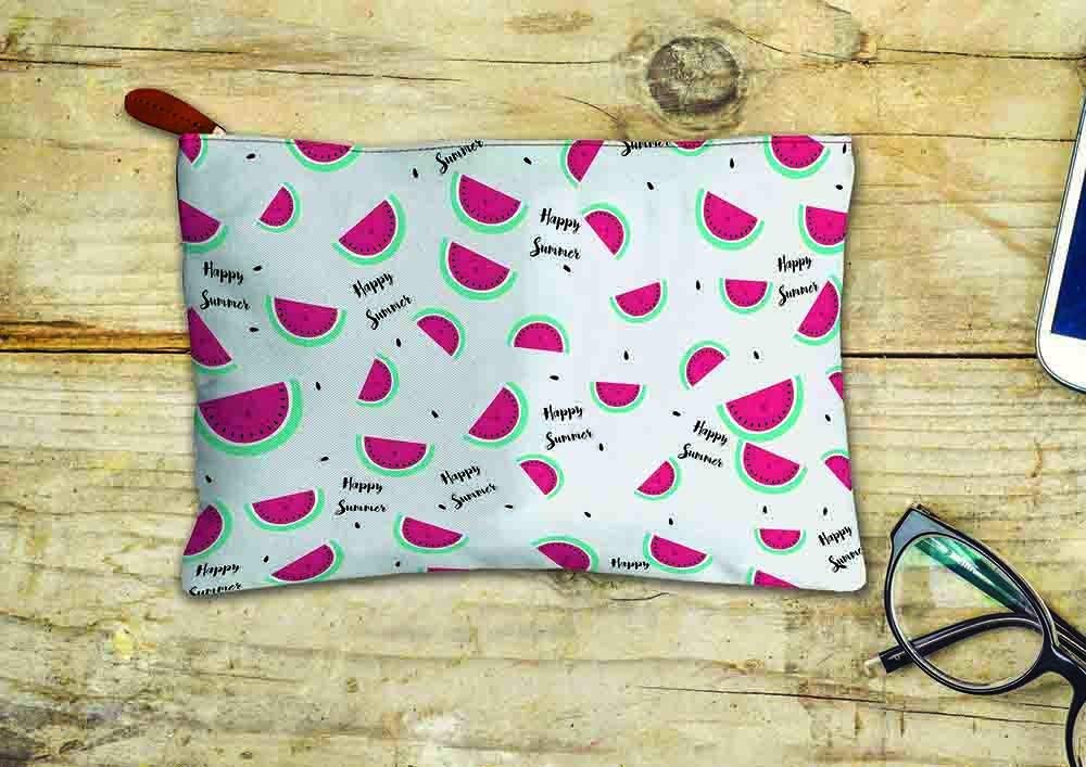 PAPER PLANE DESIGN Women's Day Gift Canvas Zipper Pouch (Multicolored) 2