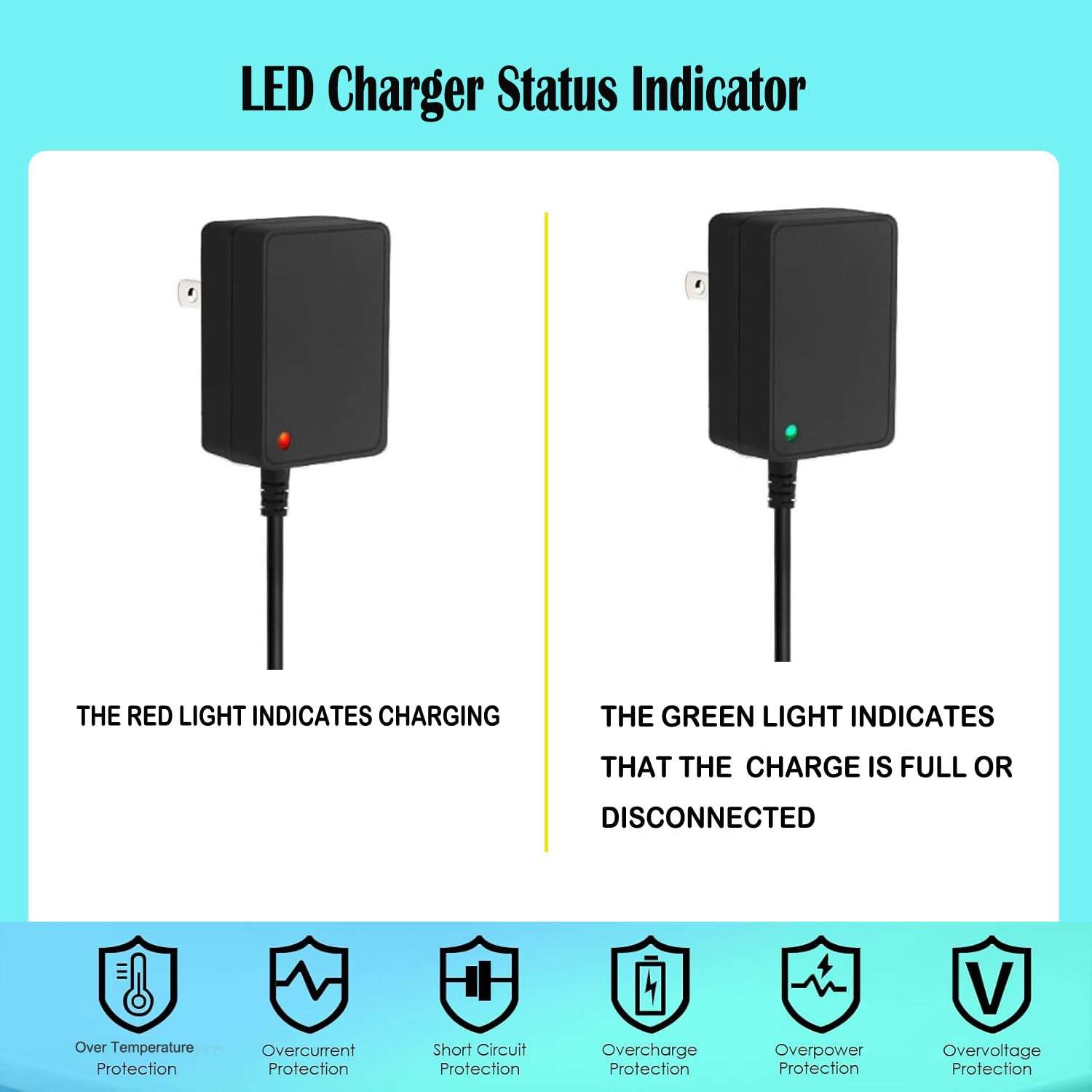 2-Prong 12.6V 1.2A AC/DC Adapter for Hydrus Seauto Roker+ Plus SE PC03 Aiper Scuba SE Grennix RKVC-YC003 G900 G905 Cordless Robotic Swimming Pool Vacuum Cleaner MX20Z-1261200 1A Power Supply Charger 5