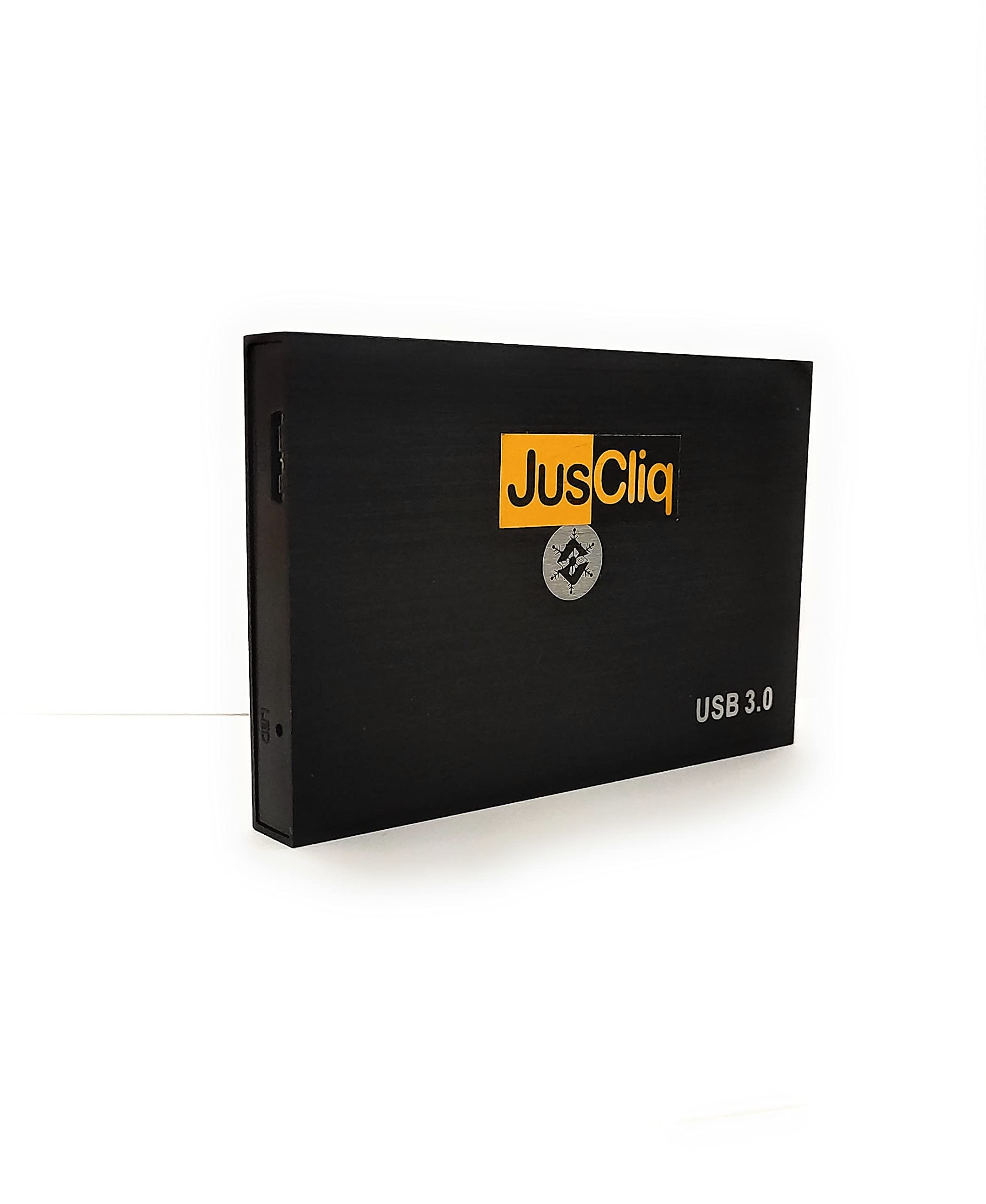 JusCliq® 2.5" USB 3.0 SATA Casing HDD Enclosure Case Cover for SATA HDD | Aluminium Body - SATA Hard Disc Drive for Laptop External Case - Black 6