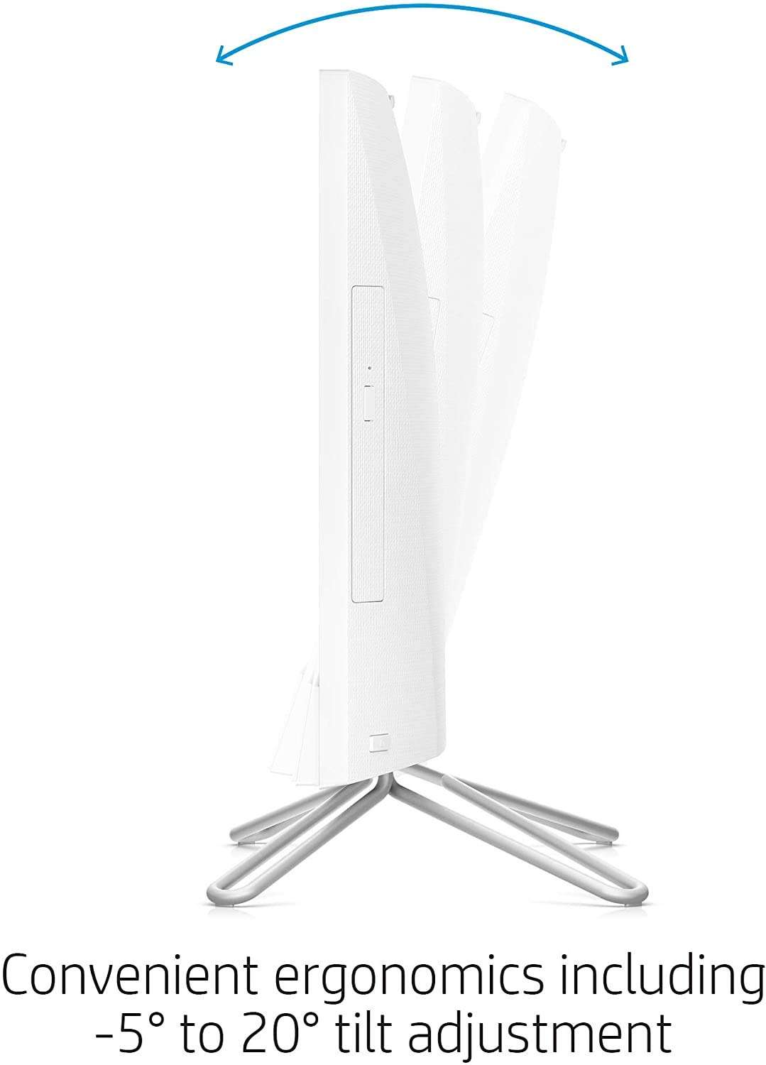 HP 2022 22'' All-in-One AIO FHD IPS Desktop Dual-Core AMD Athlon Silver 3050U 32GB DDR4 RAM 1TB M.2 NVMe SSD HDMI RJ45 WiFi AC BT Webcam Speaker DVD White Windows 10 Pro w/RE Accessories 6