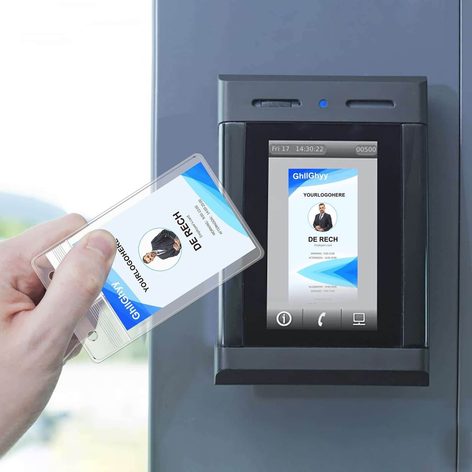 50 PCS Vertical Transparent Id Badge Holders,PVC Card Holder,Sealable Waterproof Zip Type Plastic Protector Holder,2.83x4.6 Inch Business Id Card Holder (50) 6