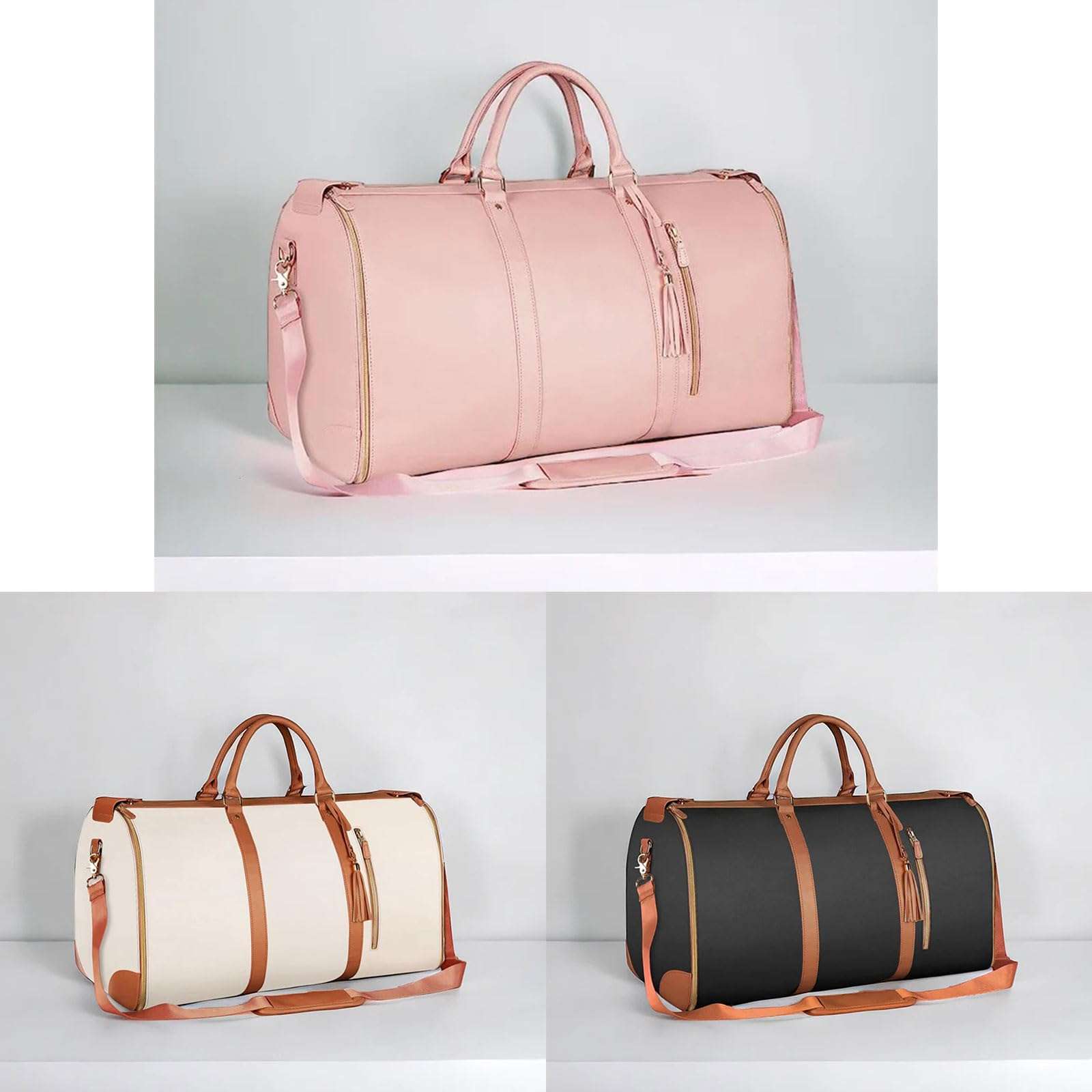 PU Folding Suit Storage Bag Large Capacity Hand Luggage Bag Multifunction Travel Bag For Women Man Shoulder Organizers 6