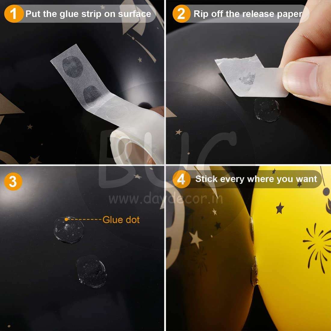 Day Decor™ Happy Birthday Decoration Kit- 69 Pcs Happy Birthday Decoration items For Girls Boys | Birthday Decoration Kit for Adults, Friends, Husband, Boyfriend, Girlfriend, Wife 5