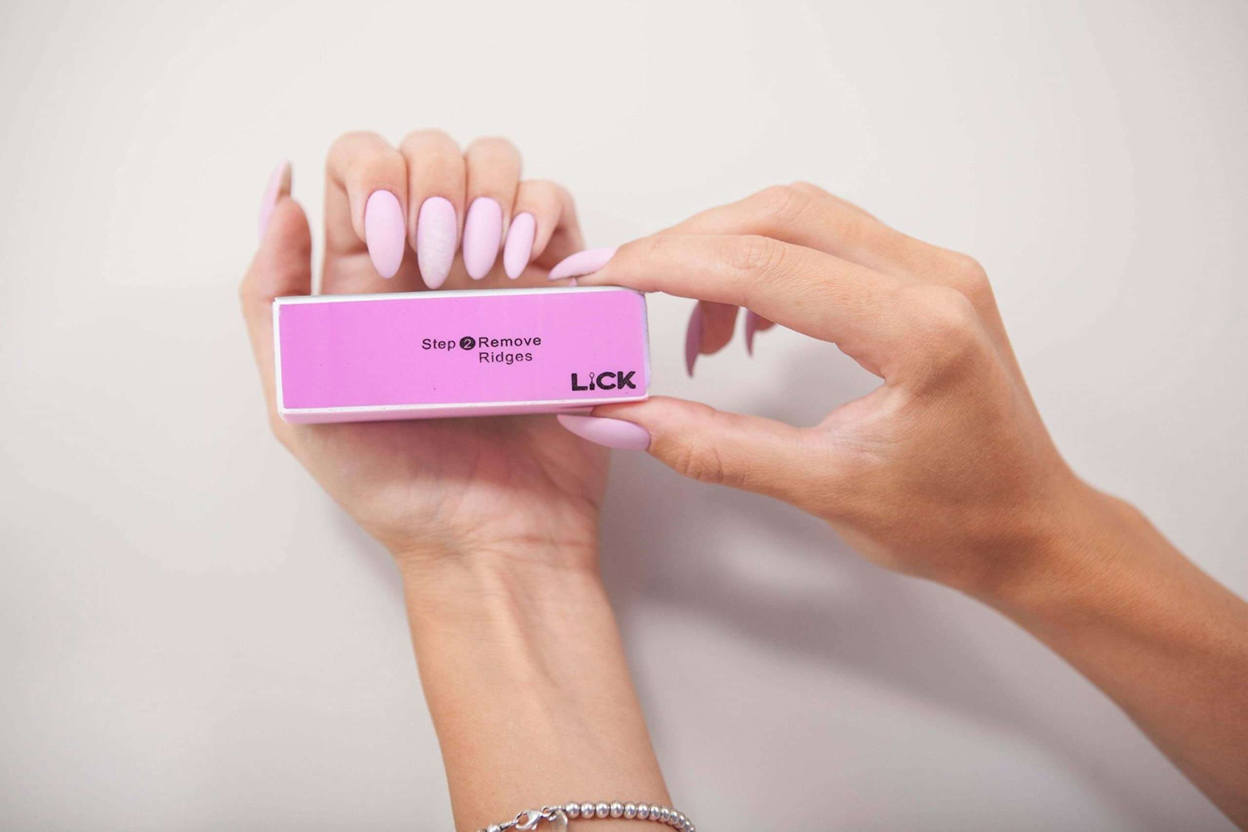 Lick 4 Steps Professional Care Manicure Pedicure Nail Block Buffer Sanding Buffing (Combo of 2) 5