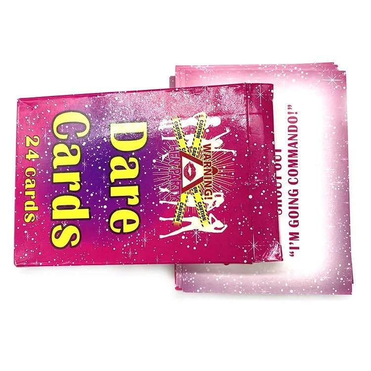 24 Wild Dare Cards Fun Party Game for Adults, Couples & Friends Hilarious Challenges & Spicy Truth or Dare Deck Great for Game Nights, Bachelorette Parties & Adult Gatherings3