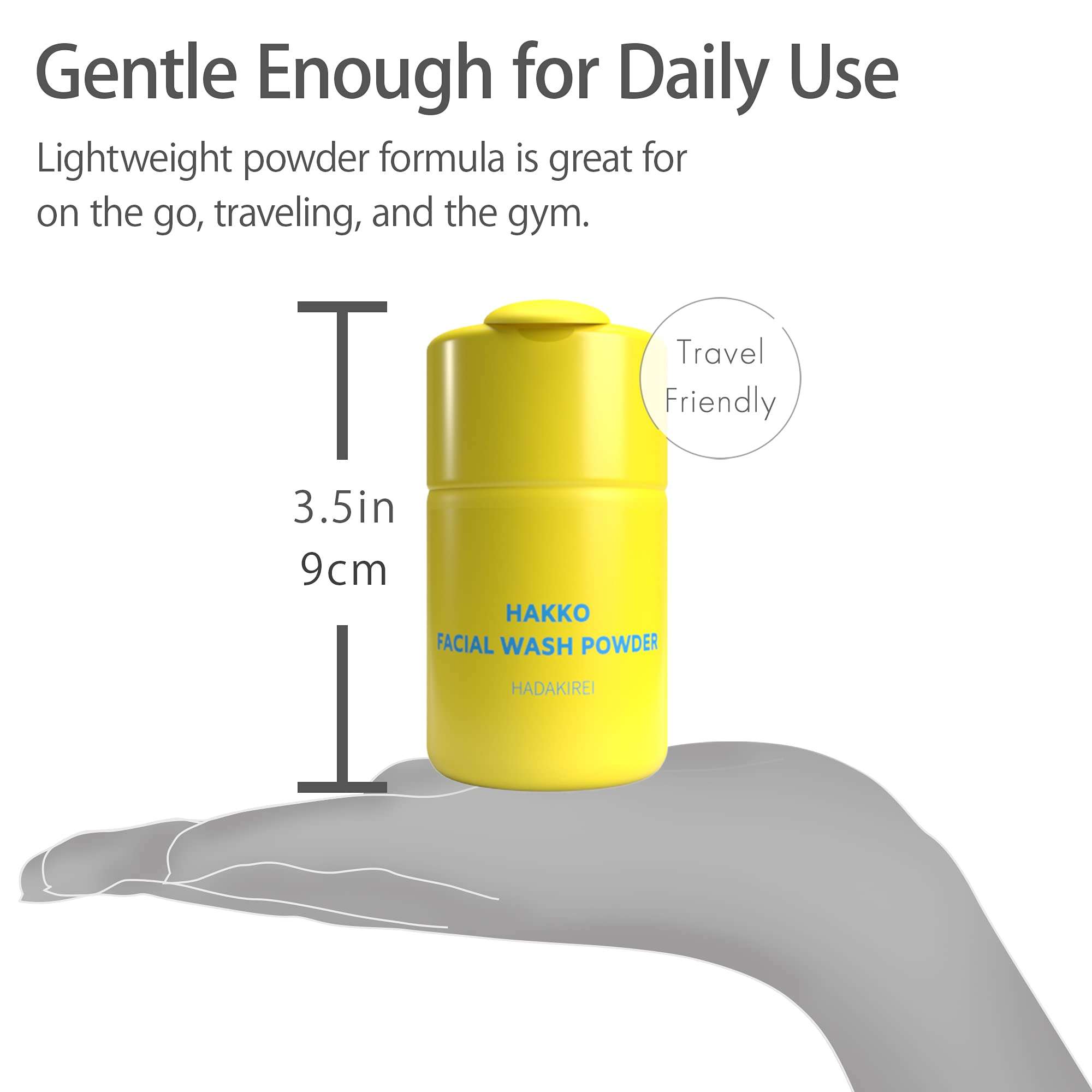 HAKKO SEIKATSU - Face Wash Powder, Enzyme Cleanser, Vitamin C Face Wash, Japanese Face Wash, Travel Size Face Wash, Exfoliating, Pore Cleansing for All Skin Types, Cruelty Free, 1.06 Oz 6