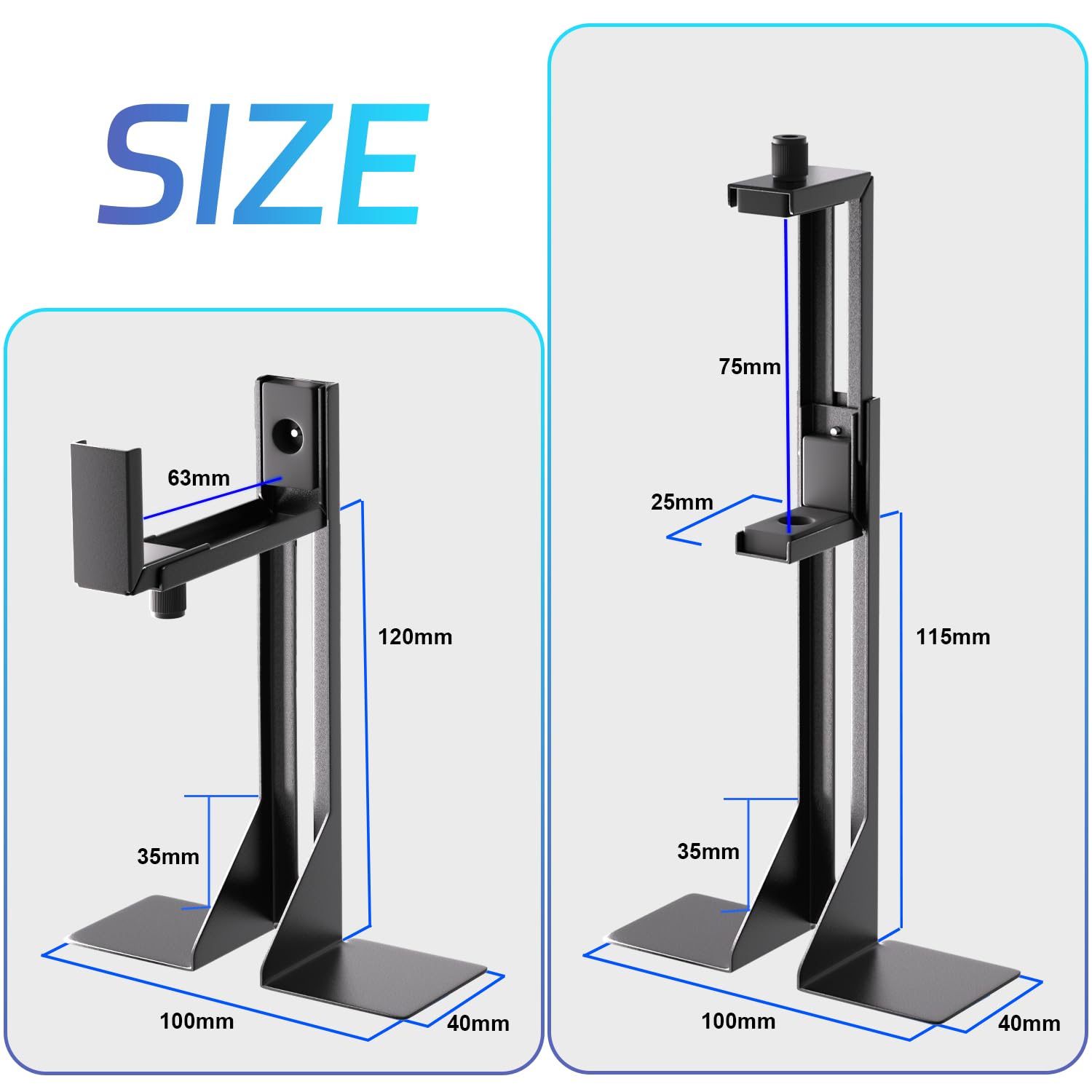 GPU Support Bracket, Graphics Card Support, GPU Brace, Video Card Holder Bracket with Bottom Adhesive, GPU Stand, Adjustable Anti Sag GPU Stand 35-120mm, Support GPU 4090 Thickness Support up to 75mm 4