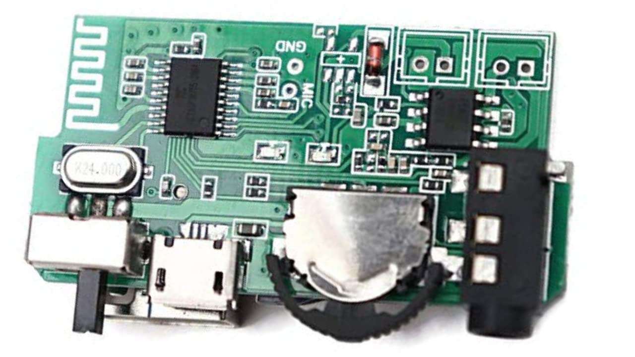 ESPtronics Bluetooth Speaker Circuit Module Board Kit for DIY Mini Boom Box 5 watts FM USB AUX Card Wireless with 2 inch Speaker 3