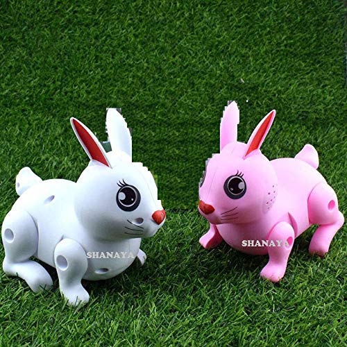 SHANAYA Electronic Battery Powered Jumping Rabbit Animal with Twitching Ears, Lights & Music Simulation Pet Toys Kids - Random Colors 6