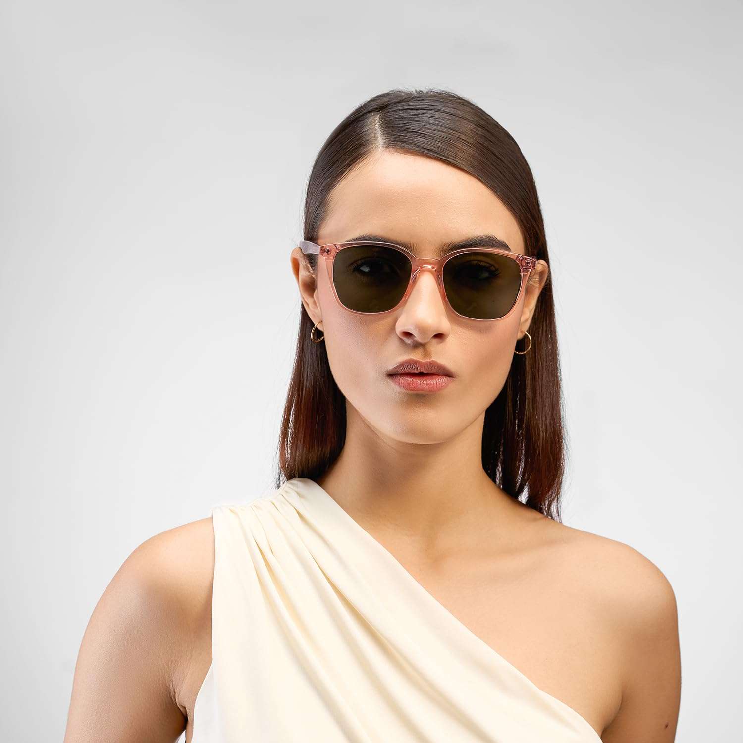 John Jacobs | UV Protection Sunglasses For Men & Women | Full Rim Square JJ S13313-C1 (Pink) 3