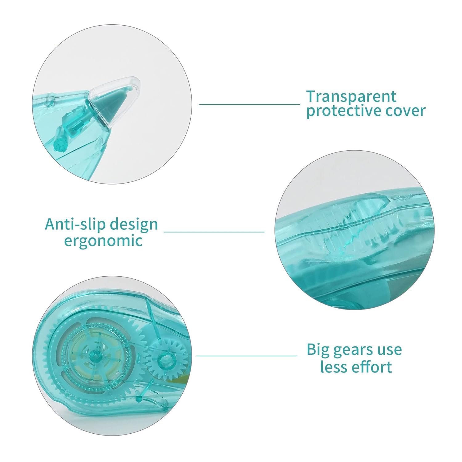 SRN ENTERPRISE Correction Tape,Pack of 2 Pcs Correction Tape 12 Meter X 5 MM, for Journal, Correction Pen, White Strip Error Correction Tape 5mm Thickness with Front Cap for Office, School, Assignment 4
