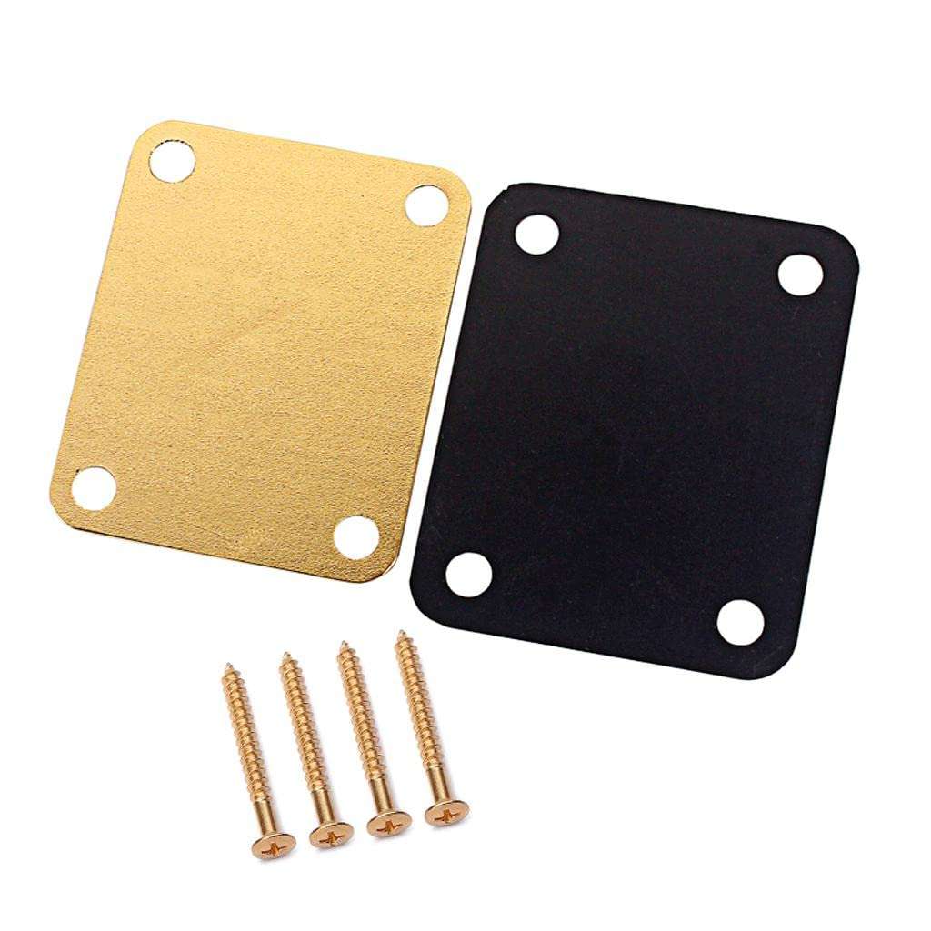 CALANDIS Guitar Neck Reinforcing Plate&Screws for Fender Strat Tele Electric Guitar Bass 3
