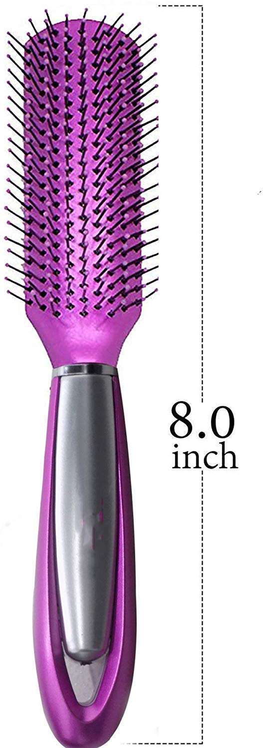 Ekan Flat Hair Brush with Dryer for Women And Girls Hair Accessories For Home & Travel, 30 gram pack of 1 3