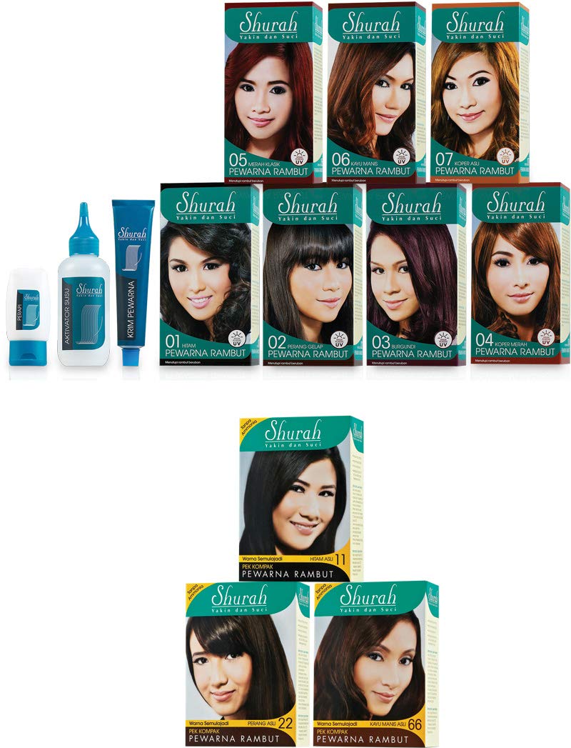 #MG SHURAH Hair Dye 05 Classic Red 1's -Find out the secrets to beautiful, healthy dyed hair. Shurah Hair Dye colours, moisturizes and protects your hair during and after the dyeing process 4