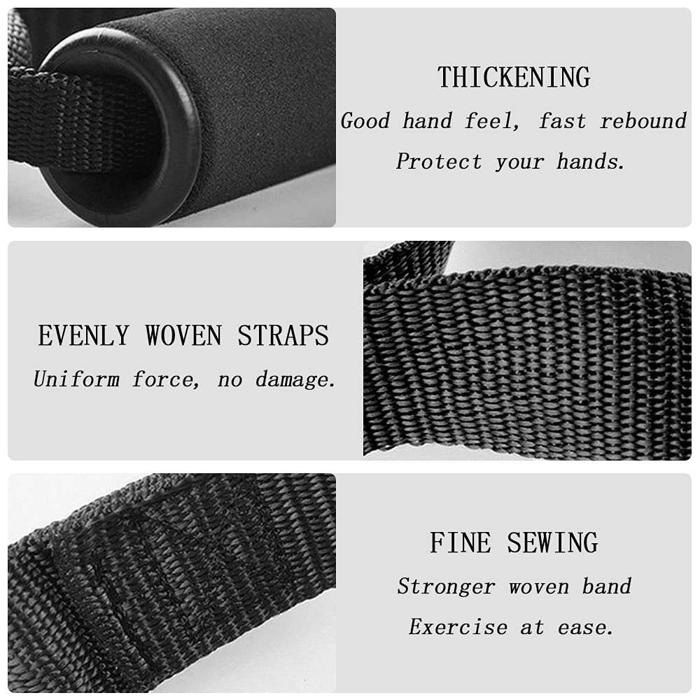 4PCS/1set Exercise Resistance Bands Handle Set, Workout Bands with Handles, Home Workouts Resistance Bands Handle Set for Men, Women, Indoor, Outdoor 3