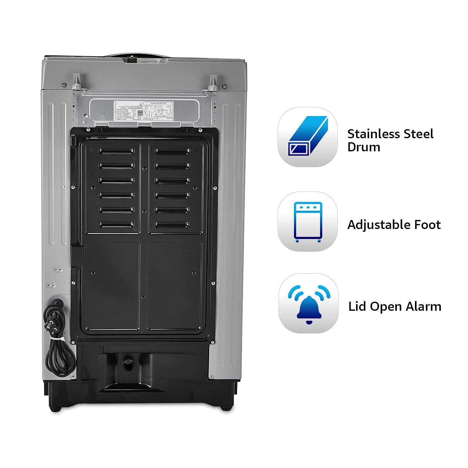 Amazon Basics 6.5 Kg Fully Automatic Top Loading Washing Machine, Grey 6
